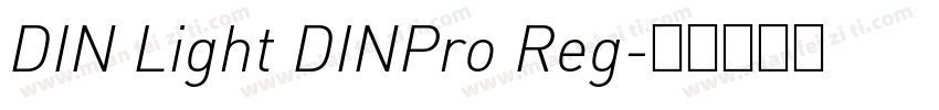 DIN Light DINPro Reg字体转换